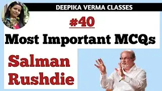 Salman Rushdie MCQs | 40 important Quiz questions| important for NET/ SET/ PGT