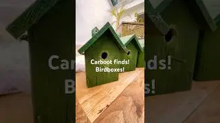 Carboot finds! Three birdboxes for a tenner! #birds #wildlife #nature #carbootsale m