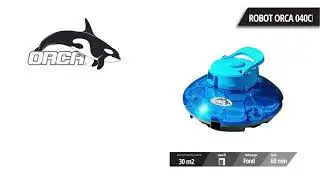 ORCA 040CL &ndash; Le robot Sans Fil Sur Batterie &ndash; Avec poign&eacute;e et crochet de r&eacute;cup&eacute;ration