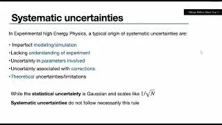 Melissa Cruz: Statistical and Systematic Uncertainties