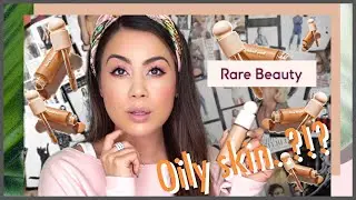 Rare Beauty Liquid Touch Weightless Foundation Oily Skin + Wear Test