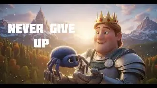 King Bruce and the Little Spider 🕷️ | Bedtime Story for Kids | Try Try Till You Succeed
