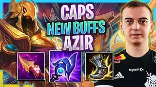 CAPS IS READY TO PLAY AZIR WITH NEW BUFFS! | G2 Caps Plays Azir Mid vs Jayce! | Season 2023