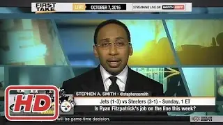 ESPN First Take - Steelers vs Jets : Ryan Fitzpatrick's Job On The Line?2017