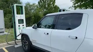Real World EV charging Electrify America Rivian R1T 50 minutes