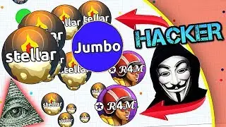 *HACKERS* IN AGARIO ?!! - BIGGEST AGARIO GLITCH EVER !!