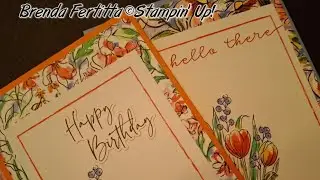 Mixed Media Florals Fun Fold Tutorial #stampinup