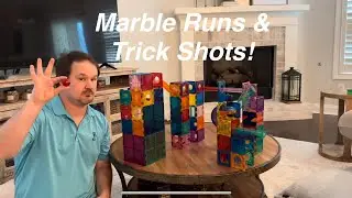 Magnatiles + Marble Run + Trick Shot!  You NEED this toy!