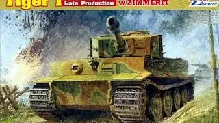 Сборка модели Dragon Tiger 1 в масштабе 1/35 с использованием циммерита, часть 1
