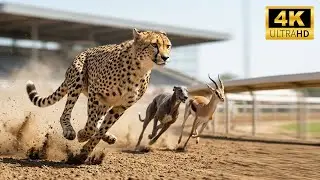 ANIMAL RACE: Bigs Cats vs Antelopes vs Dogs | Ultimate Speed & Endurance Showdown