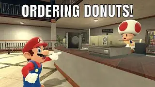 Mario Orders Donuts.
