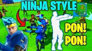 FORTNITE PLAYERS REACTION TO *NEW* NINJA STYLE EMOTE & NINJA SKIN!!!