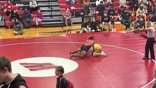Xavier Roberts @ Wheatmore HS tournament. NC 2A 195 #highschoolwrestling