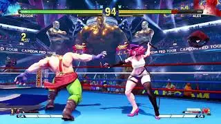 STREET FIGHTER V Poison vs Alex