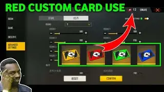 Red Custom Room Card Free Fire || Free Fire Red Custom Room Card Use || Red Custom Card