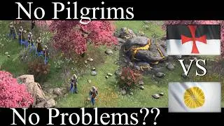 Can you play without Pilgrims? 'Cause it's hard | Knights Templar - Age of Empires 4