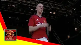 Rapper Aitch leaks new Man Utd shirt at Glastonbury as fans moan about huge logo
