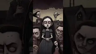 Wednesday Addams Zombies #ai #wednesday #zombie #art