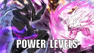 Garou vs Boros - Power Levels All Forms [OPM Manga & Webcomic]