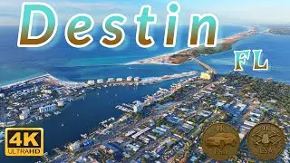 Drive and Fly in 4k - Destin, FL / Chill / Uplifting Study Beats / Relax / Lofi