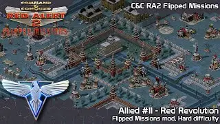 C&C Red Alert 2 Flipped Missions - Allied #11 Red Revolution - Hard Difficulty