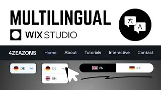How To Add Multi-Language Button in Wix Studio 🔳 Add Language Switch/Dropdown in Wix Studio ✔️