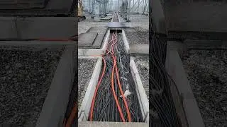 Electric Substation pulling cables from Control building to Transformer @Logixcontrol