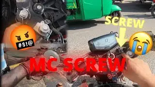 Mc screw || Apache 200 || handle bar repair || 🤬😭 #bikelife #motorcycle #bhfyp #viral #instagram