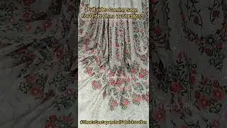 Dyeable Lucknowi & Resham Mirror Work Fabrics#ShortsKatranMarketGeeta Panchal Fabric Kreation |Geeta
