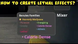 How to Create/Cook Lethal Effects? in Schedule 1 Game