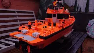 Spanisches SAR Boot Salvamar Draco, Cartagena Spanien. Spain, Espania, RC Modell Boot. 