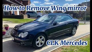 How to remove wing mirror from a Mercedes CLK A209 W209 or similar