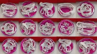 Light weight silver anklets designs with weight & price/new trending chandi ki Payal designs 2025