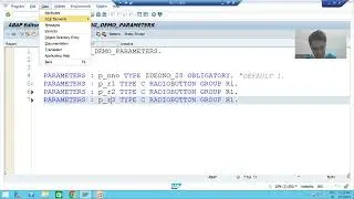 75 - ABAP Programming - Selection Screen - Parameters Part2