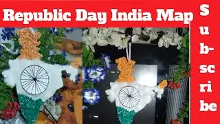 How to Make India Map with Origami Paper /Republic Day Special/ tricolour Map /(SR suri)