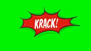 Krack! Free Comic Speech Bubbles & Effects  Green Screen Assets