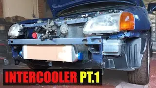 Budget intercooler fitting and how to make short route pipework | Toyota Starlet 4efe turbo build.