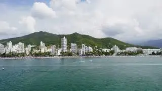 Playa El Rodadero - Santa Marta, Colombia - 4K Drone Video [ RESERVA DEL MAR ]