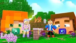 Minecraft Little Leah Plays - PORTAL TO BABY ALEX HOUSE VS PORTAL TO BABY STEVE HOUSE!!!