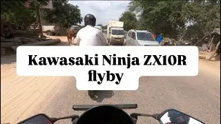 Kawasaki Ninja ZX10R flyby #kawasaki10r #zx10r #ninja #h2r #stunt #trending #automobile #rider #bike