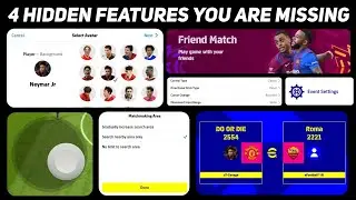 4 Hidden Features We Are Missing In eFootball 2022 Mobile | Friendly Match,Avatar & Many More