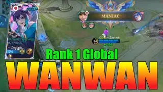 MANIAC!!! Wanwan VS Global Tigreal & Supreme Moskov - ─ Zayne&egrave; Top 1 Global Wanwan - Mobile Legends