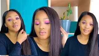 PINK EYESHADOW TUTORIAL | USING MOSTLY MAKEUP PRODUCTS I GOT ON SALE💕| SOUTH AFRICAN YOUTUBER|2021