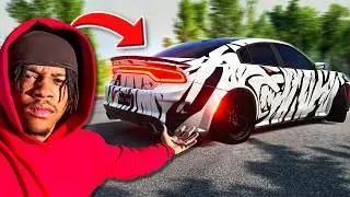 Driving Vonte1k Hellcat Redeye Charger in BeamNG Drive