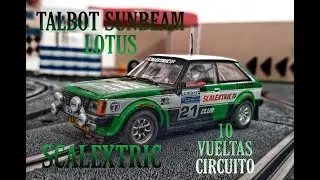 SCALEXTRIC TALBOT SUNBEAM LOTUS,veremos como se porta este peque&ntilde;o ochentero.