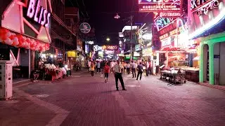 8K Night Walk Walking street Pattaya Thailand crazy party street beautiful girls, Daily New Videos