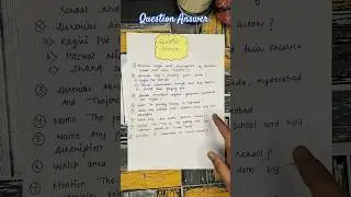 Question Answer | Deccan School | Part-8 | Class-12 | CBSE | Fine Art