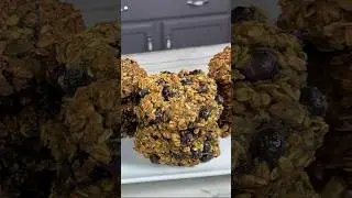 Healthy Vegan lemon-Blueberry Breakfast Cookies!
