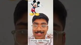 When Disney Characters meets Indian village!! || #shorts #mimicry