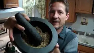 How to make Walnut Butter using a large Mortar & Pestle